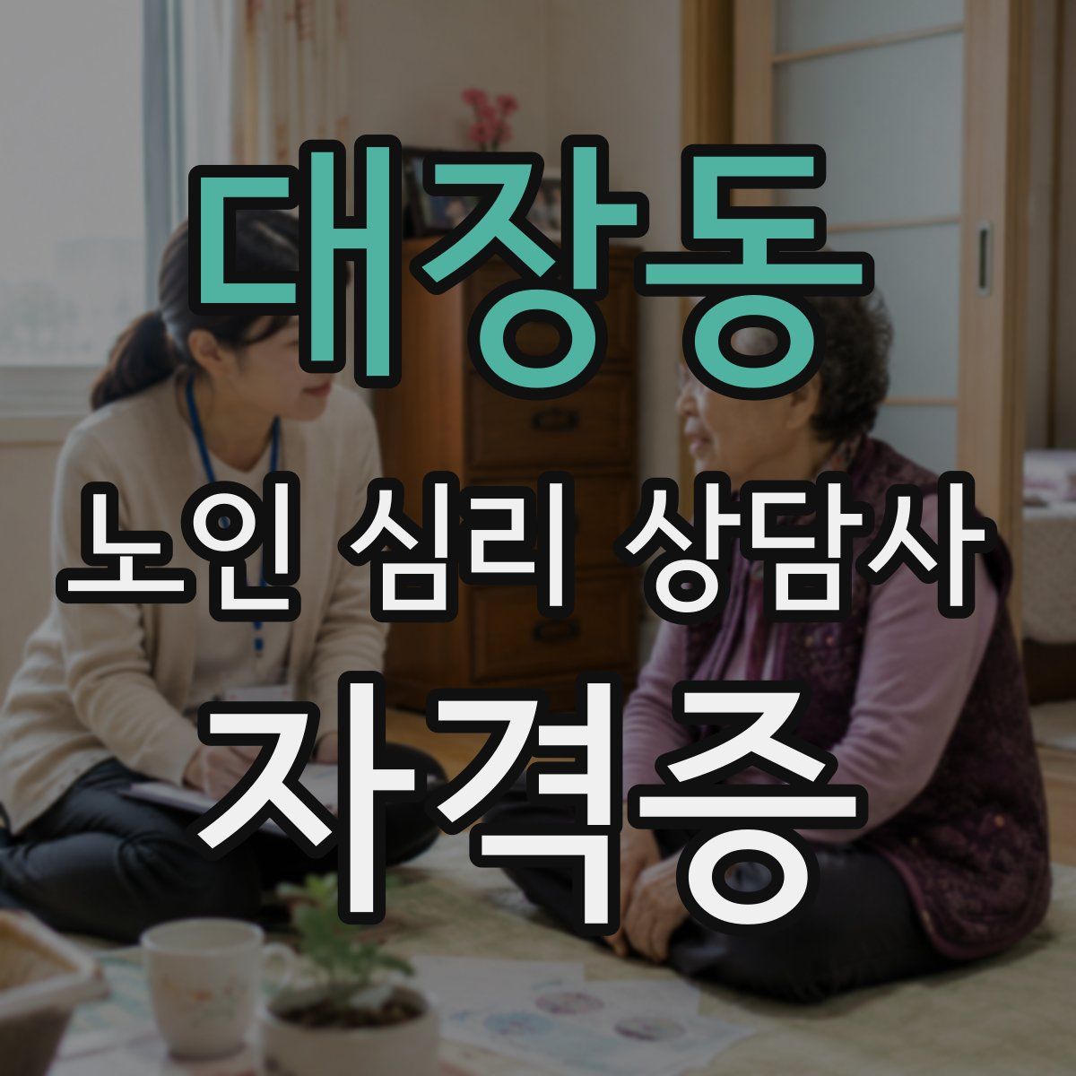 대장동 노인 심리 상담사 자격증