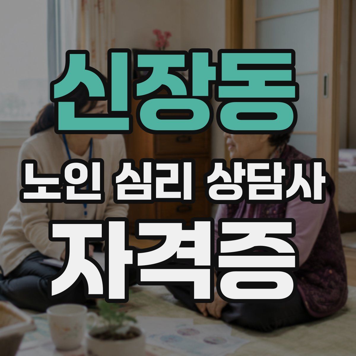 신장동 노인 심리 상담사 자격증