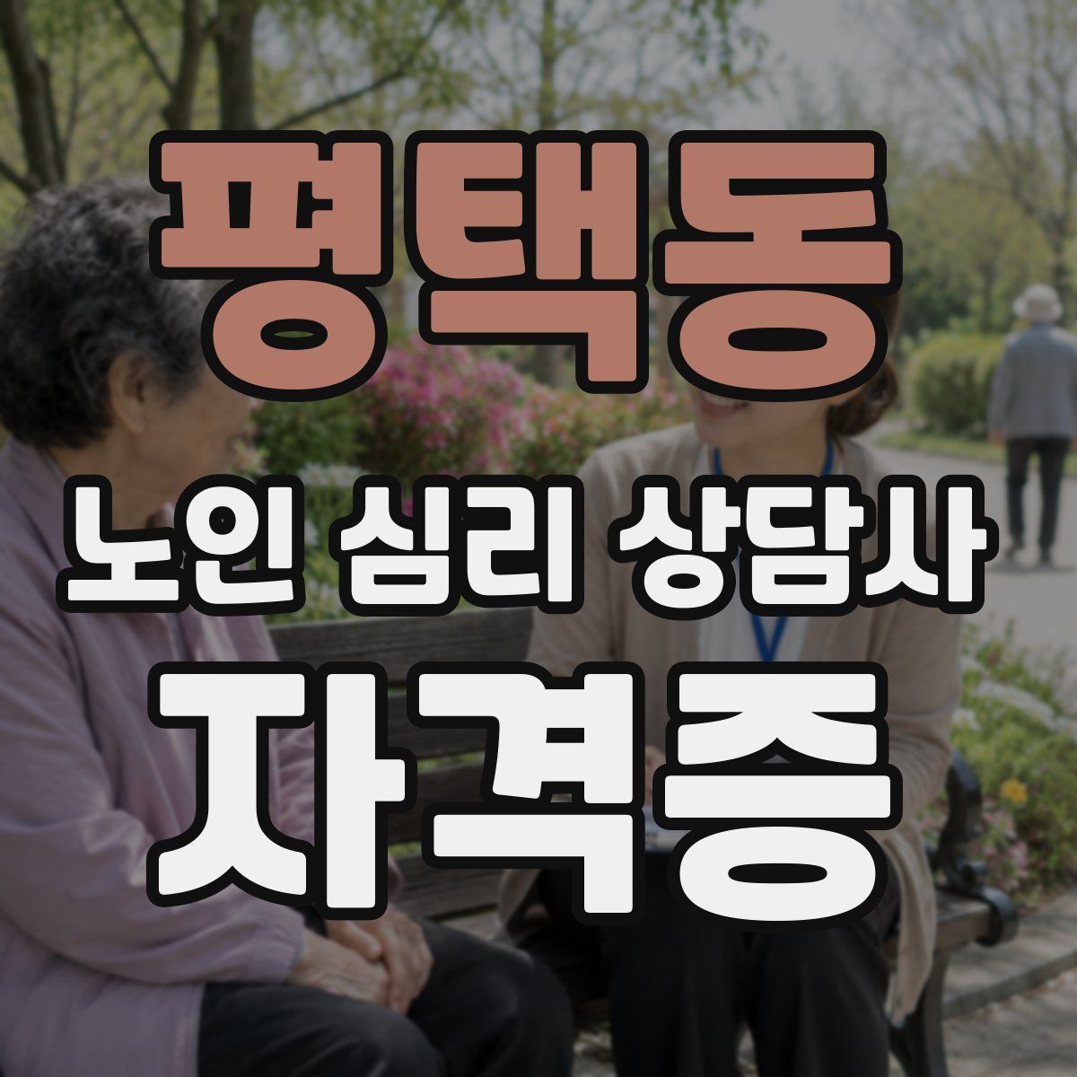 평택동 노인 심리 상담사 자격증
