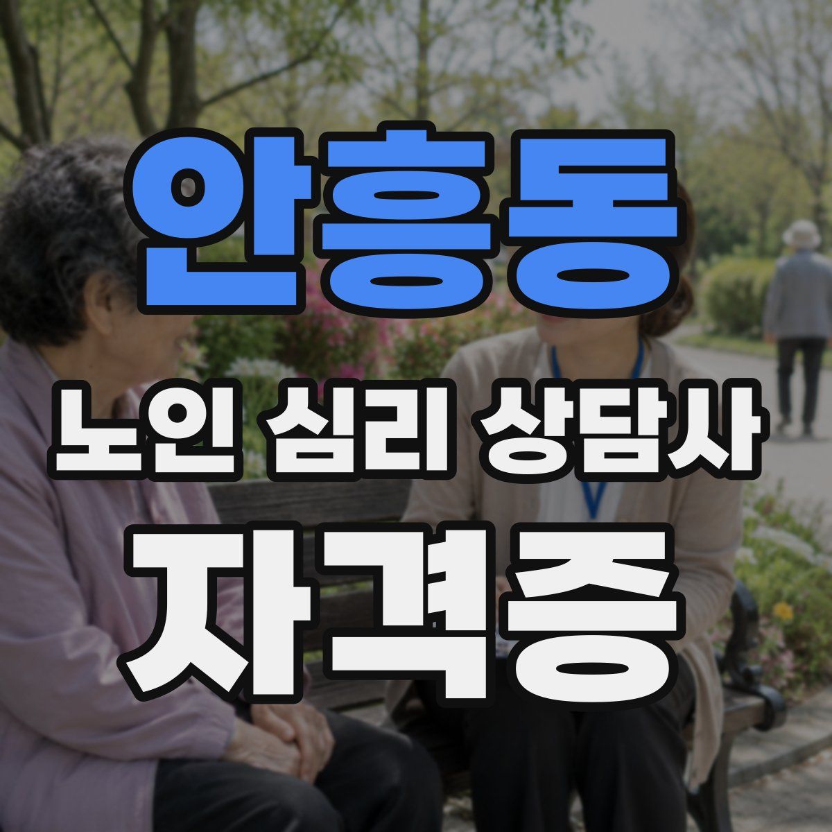 안흥동 노인 심리 상담사 자격증
