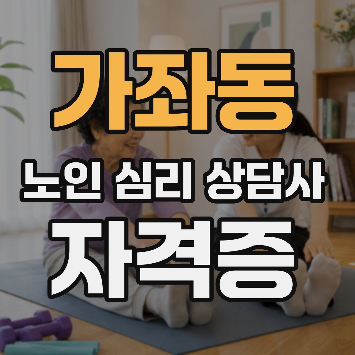 가좌동 노인 심리 상담사 자격증