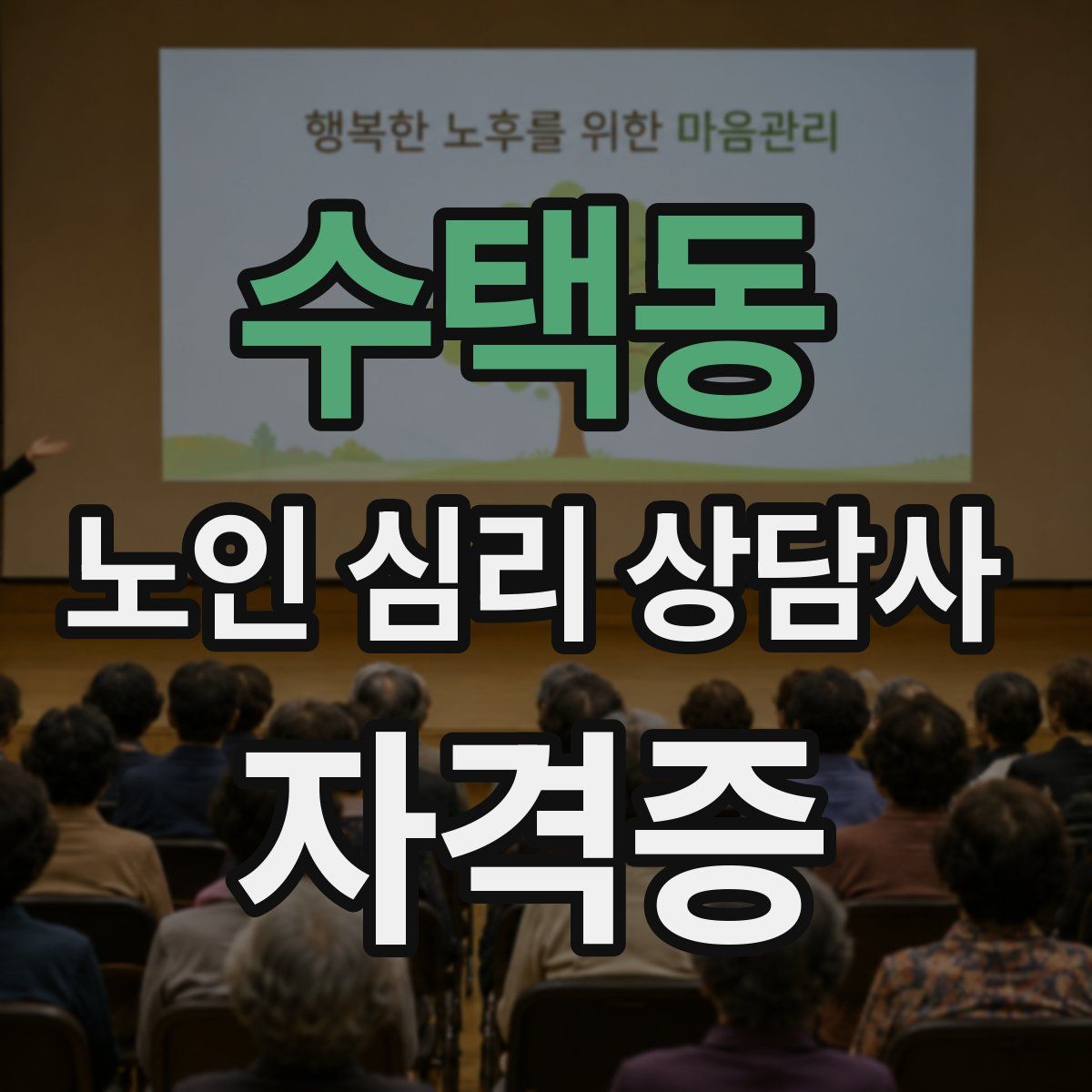 수택동 노인 심리 상담사 자격증