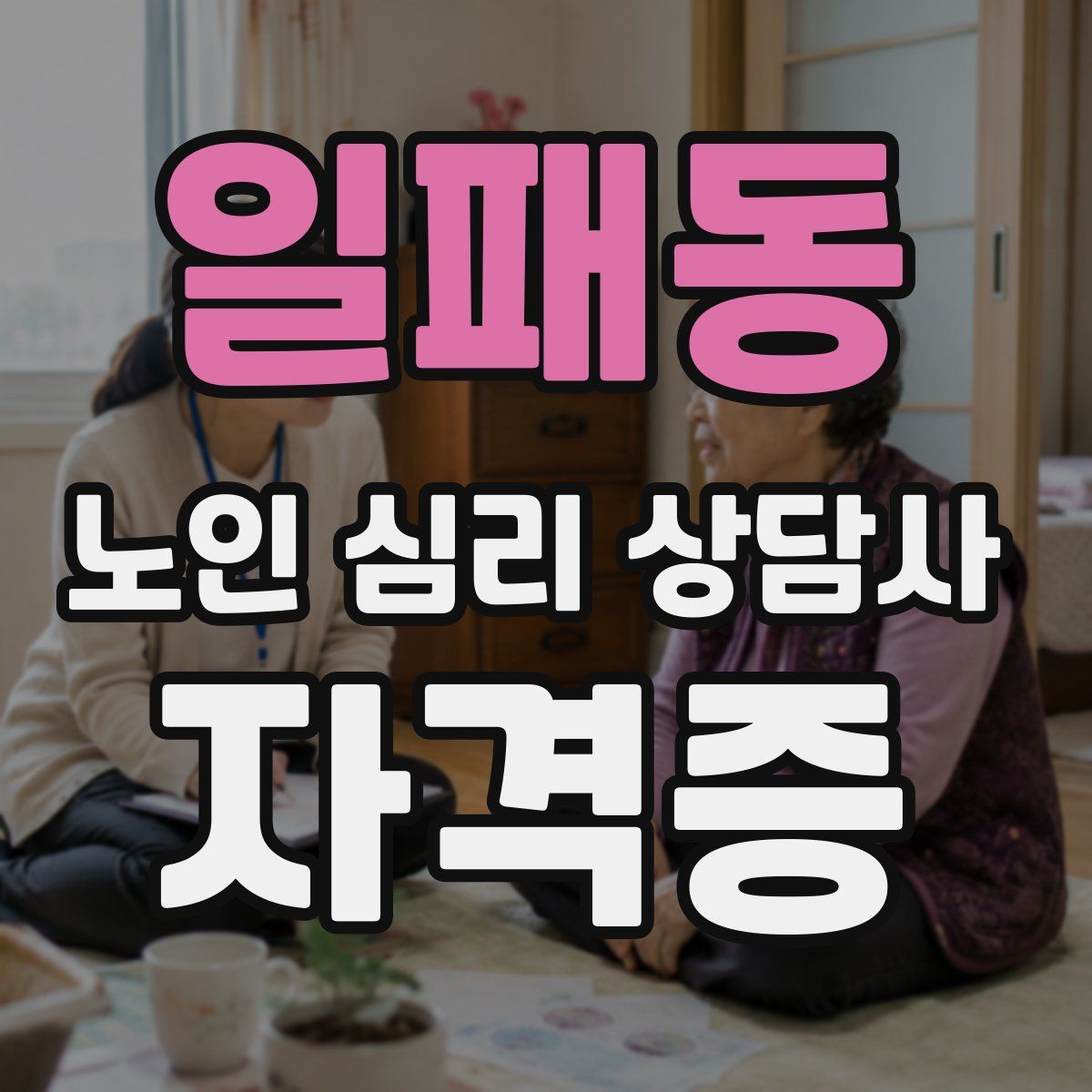 일패동 노인 심리 상담사 자격증