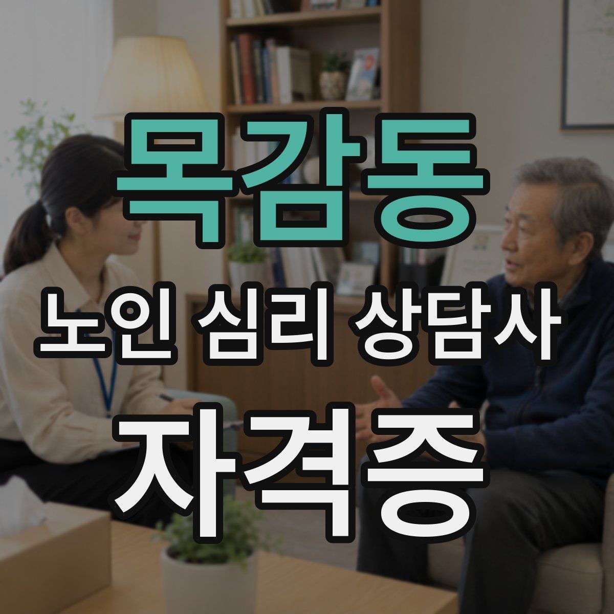 목감동 노인 심리 상담사 자격증