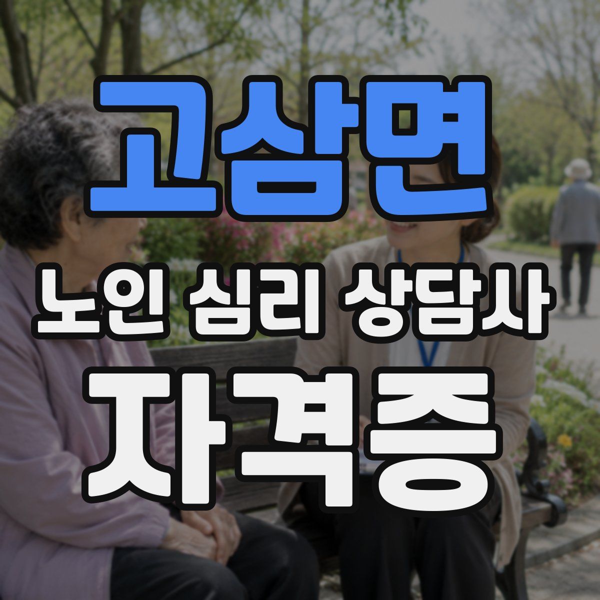 고삼면 노인 심리 상담사 자격증