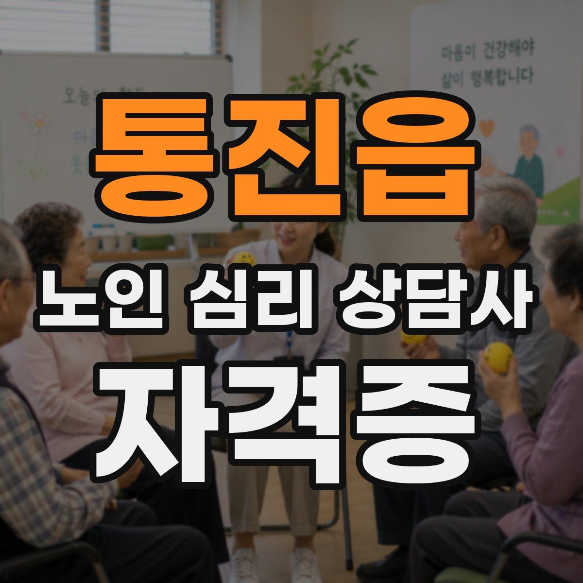 통진읍 노인 심리 상담사 자격증