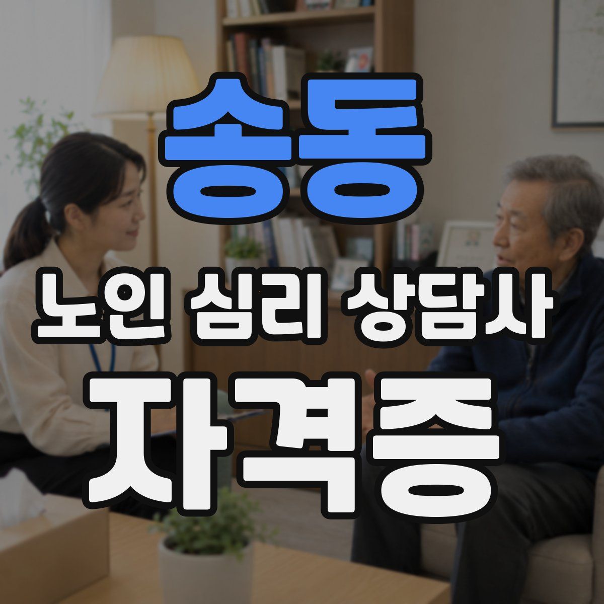 송동 노인 심리 상담사 자격증