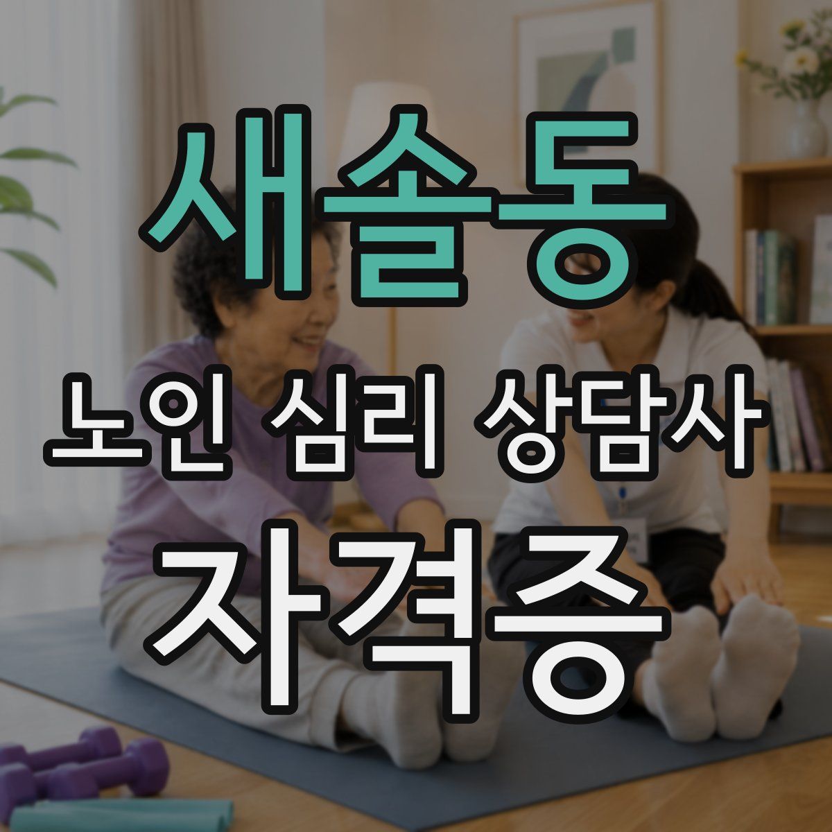 새솔동 노인 심리 상담사 자격증