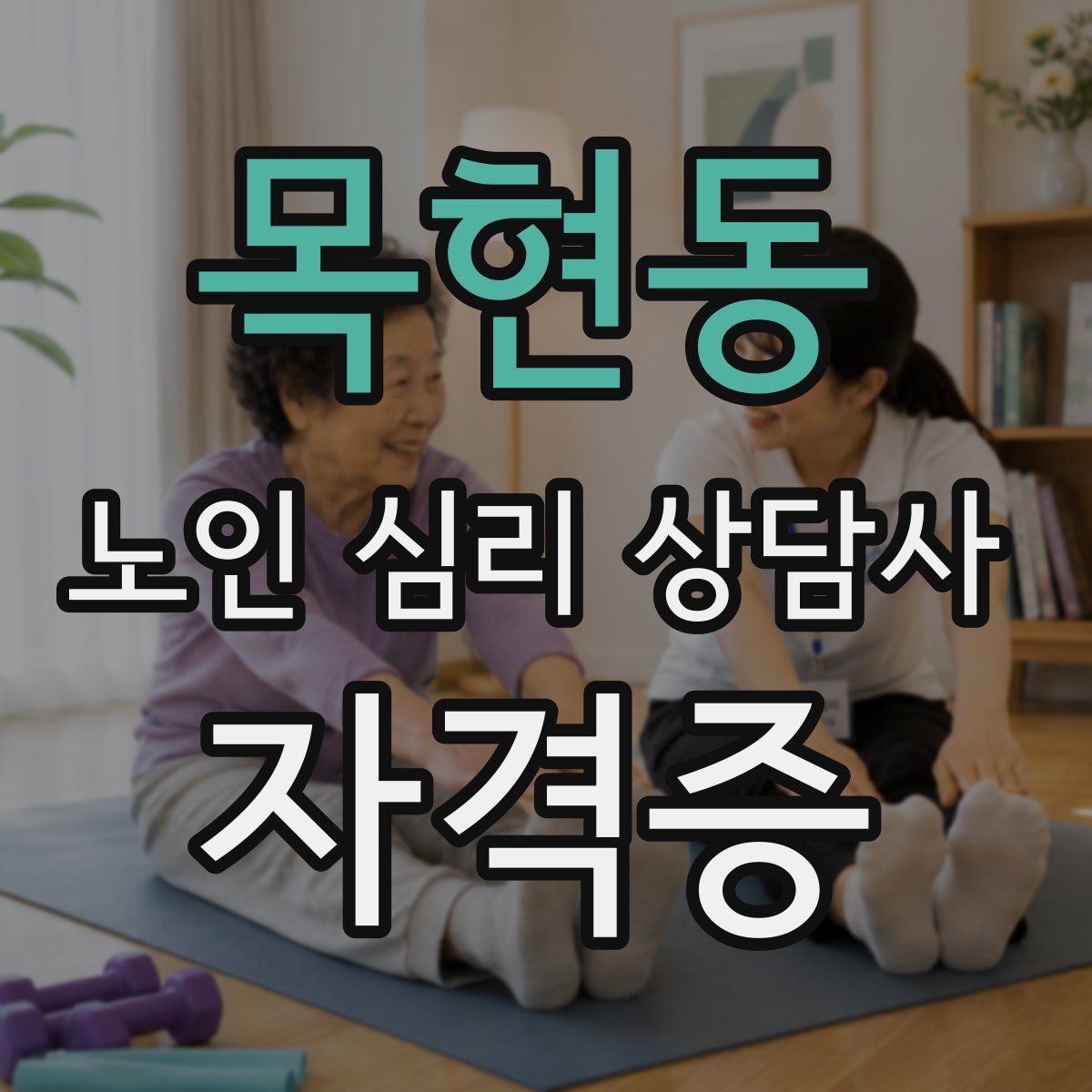 목현동 노인 심리 상담사 자격증