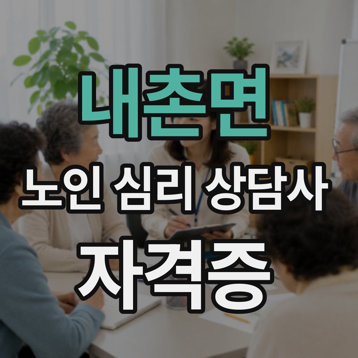 내촌면 노인 심리 상담사 자격증