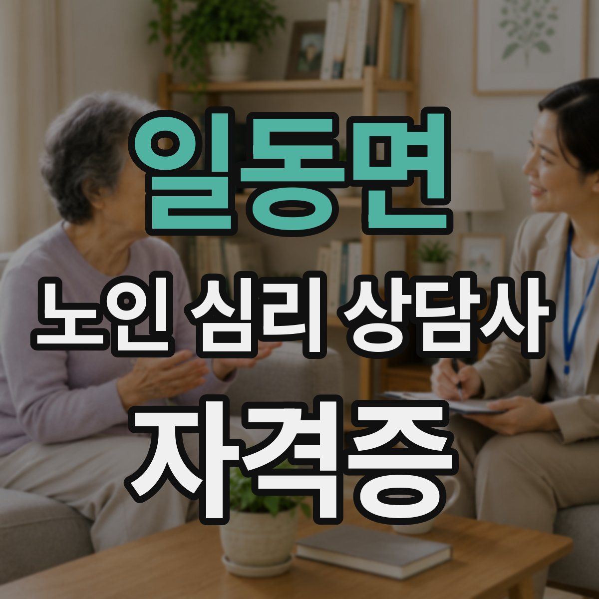 일동면 노인 심리 상담사 자격증