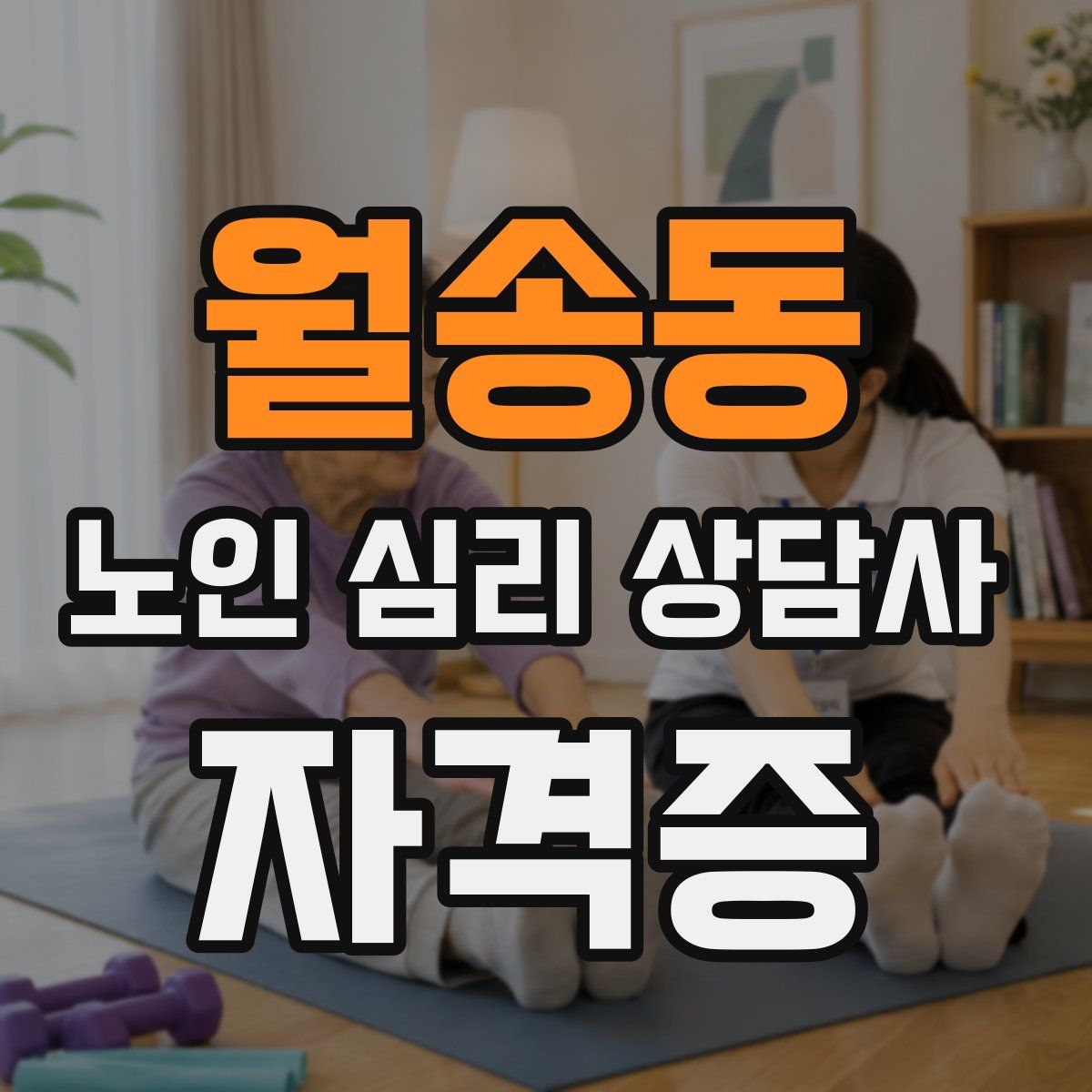 월송동 노인 심리 상담사 자격증