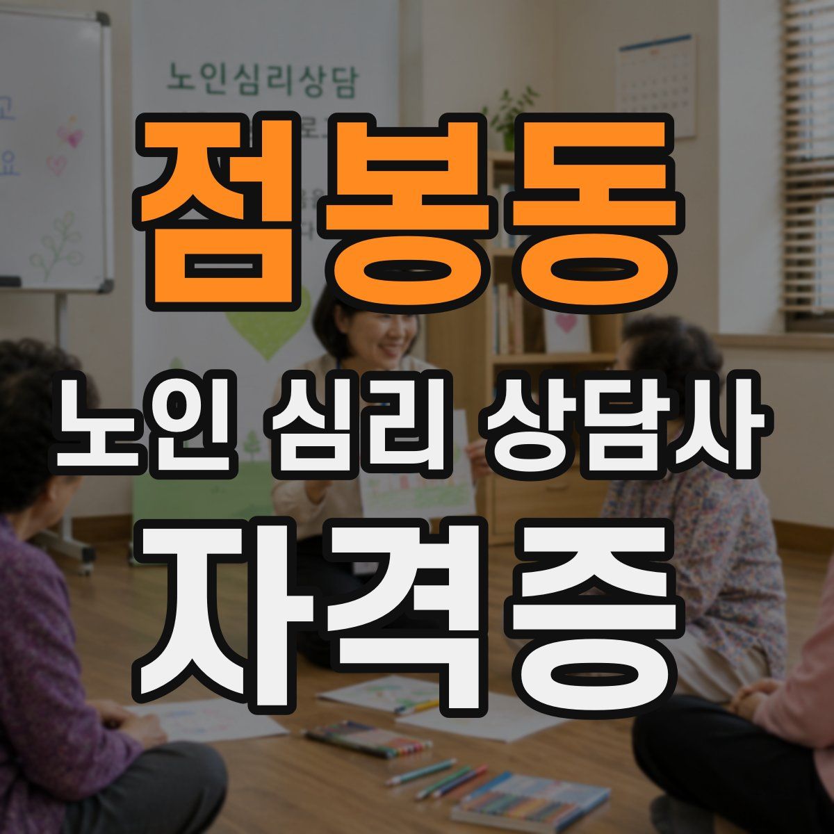 점봉동 노인 심리 상담사 자격증