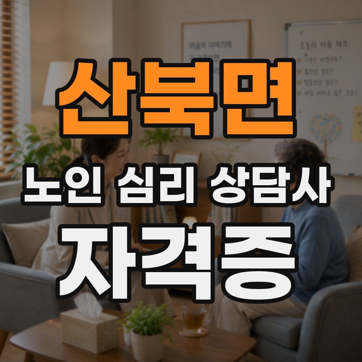산북면 노인 심리 상담사 자격증