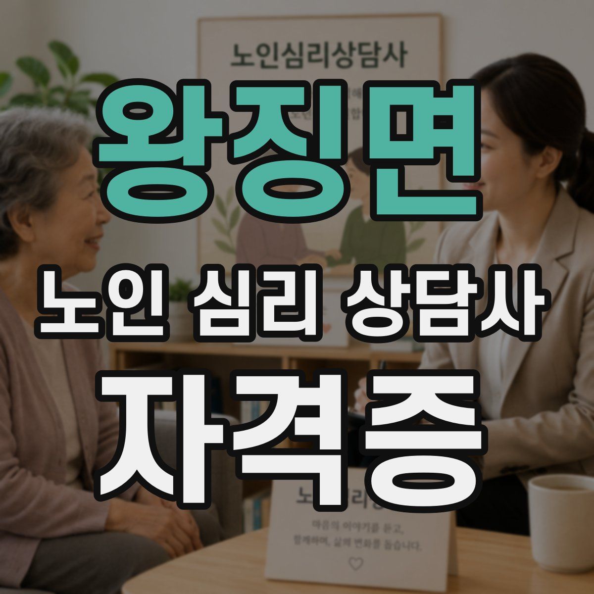 왕징면 노인 심리 상담사 자격증