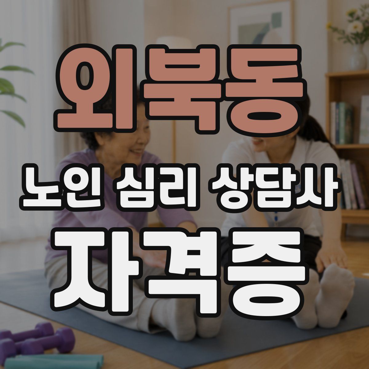 외북동 노인 심리 상담사 자격증
