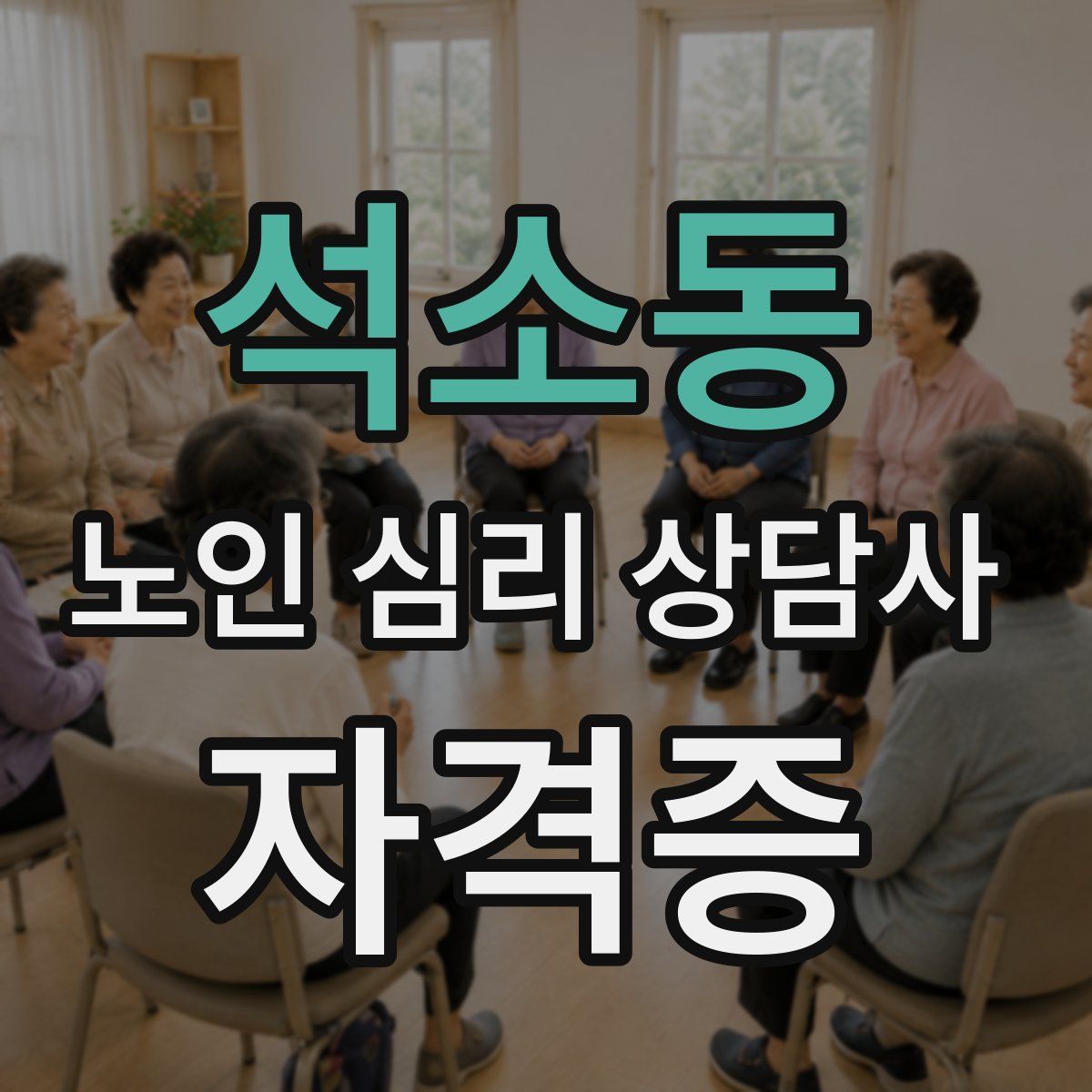 석소동 노인 심리 상담사 자격증