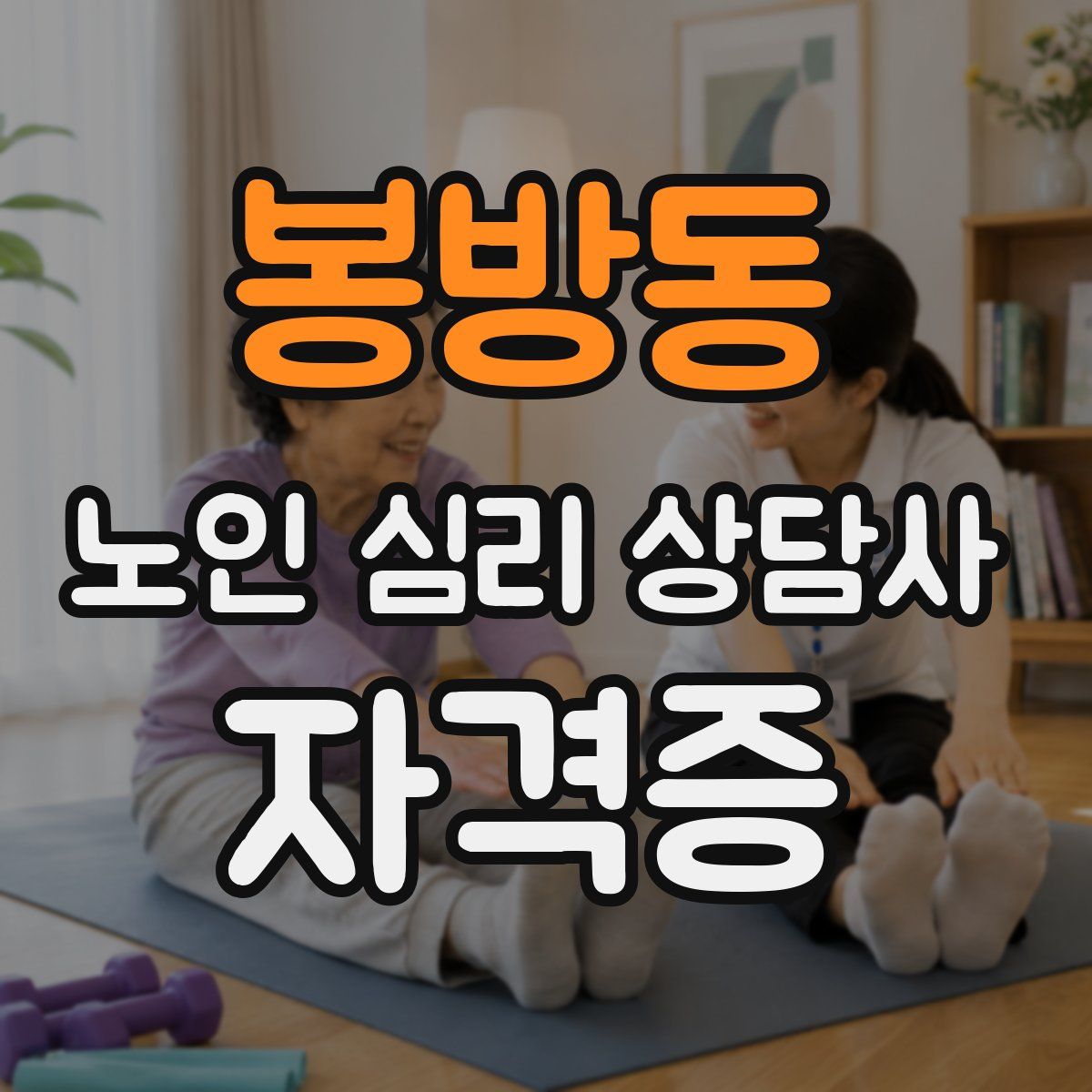 봉방동 노인 심리 상담사 자격증