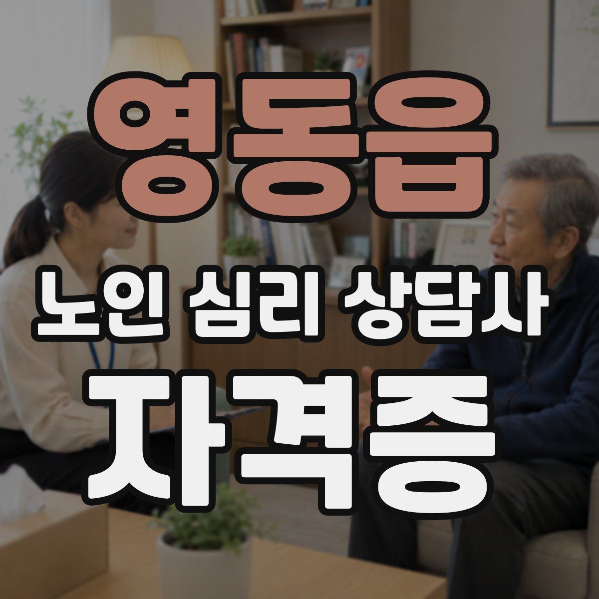 영동읍 노인 심리 상담사 자격증