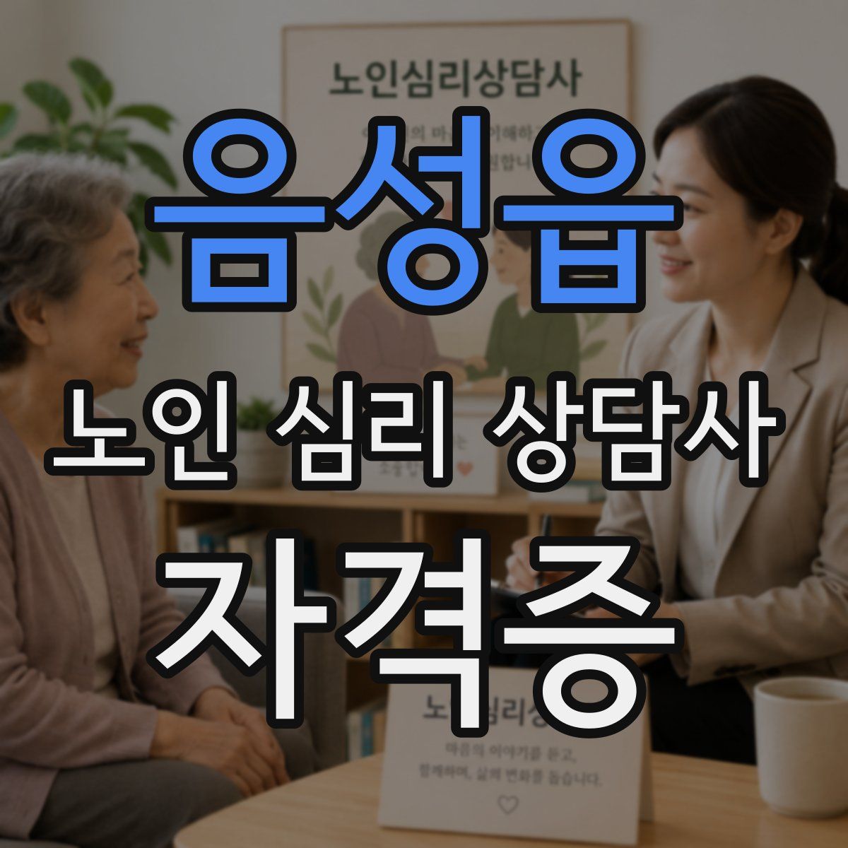 음성읍 노인 심리 상담사 자격증