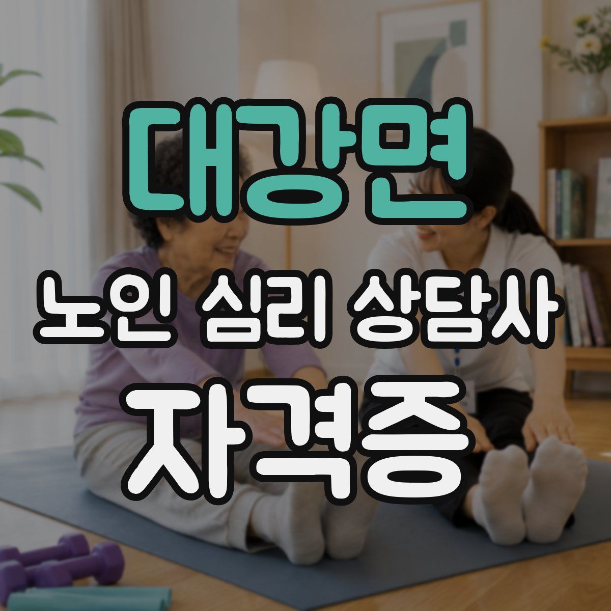 대강면 노인 심리 상담사 자격증