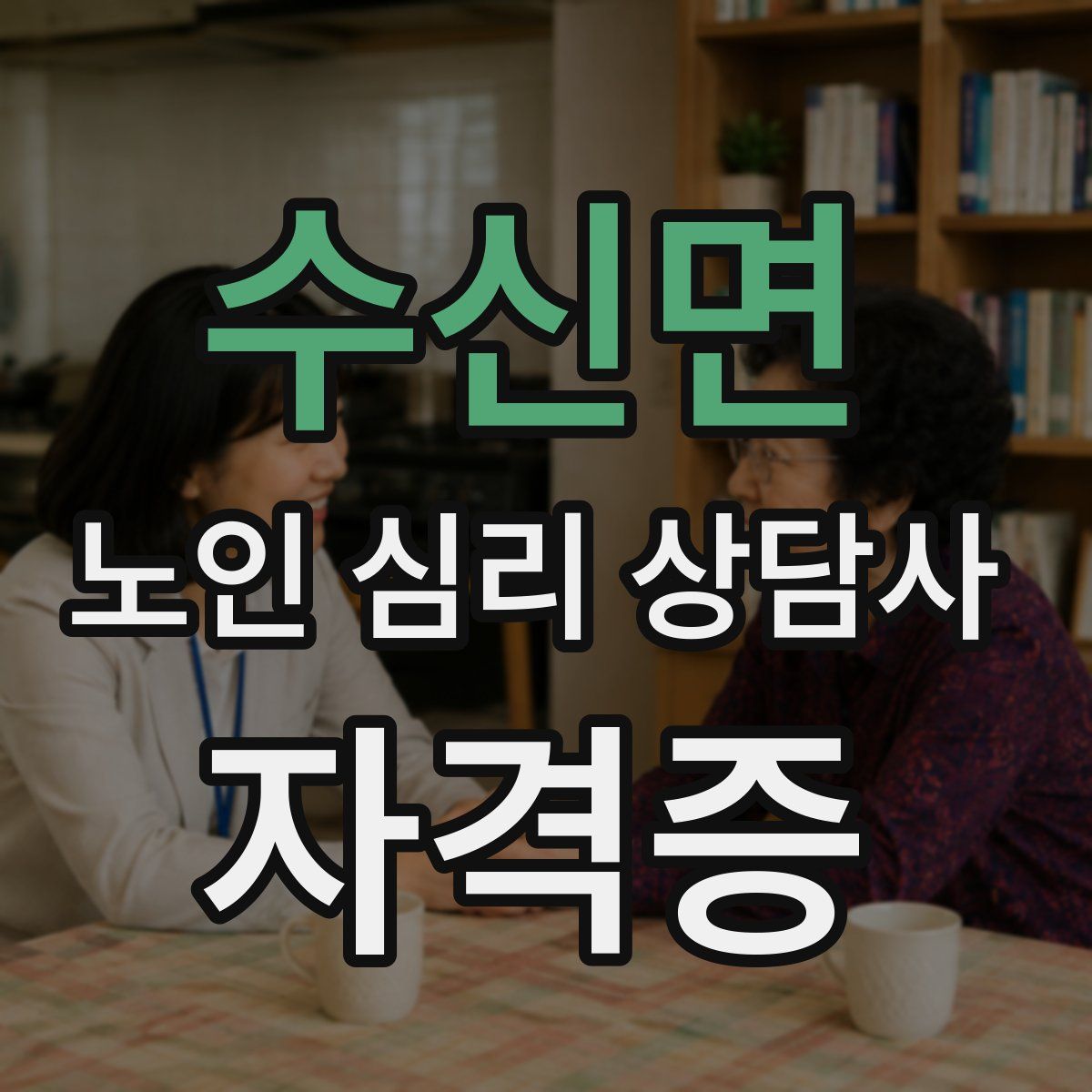 수신면 노인 심리 상담사 자격증
