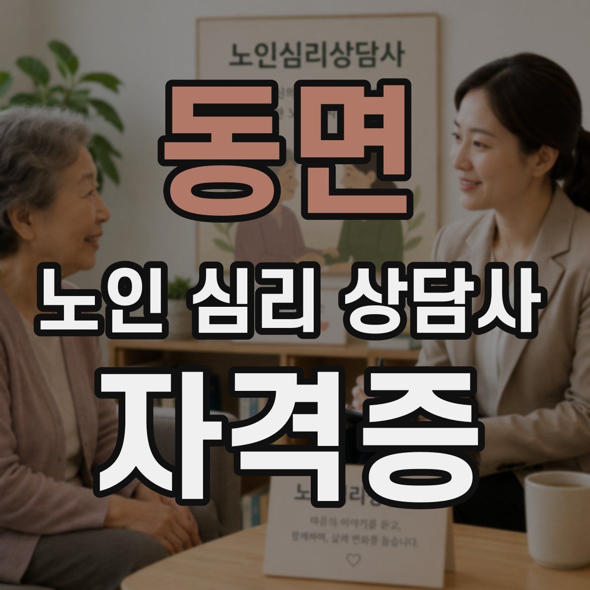 동면 노인 심리 상담사 자격증