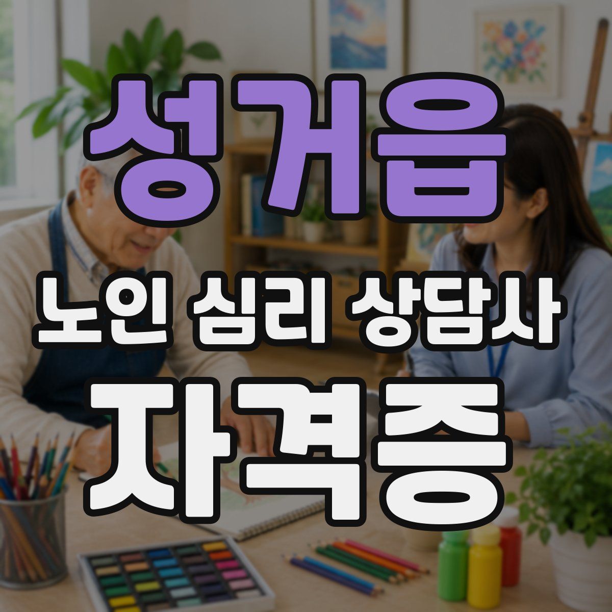 성거읍 노인 심리 상담사 자격증