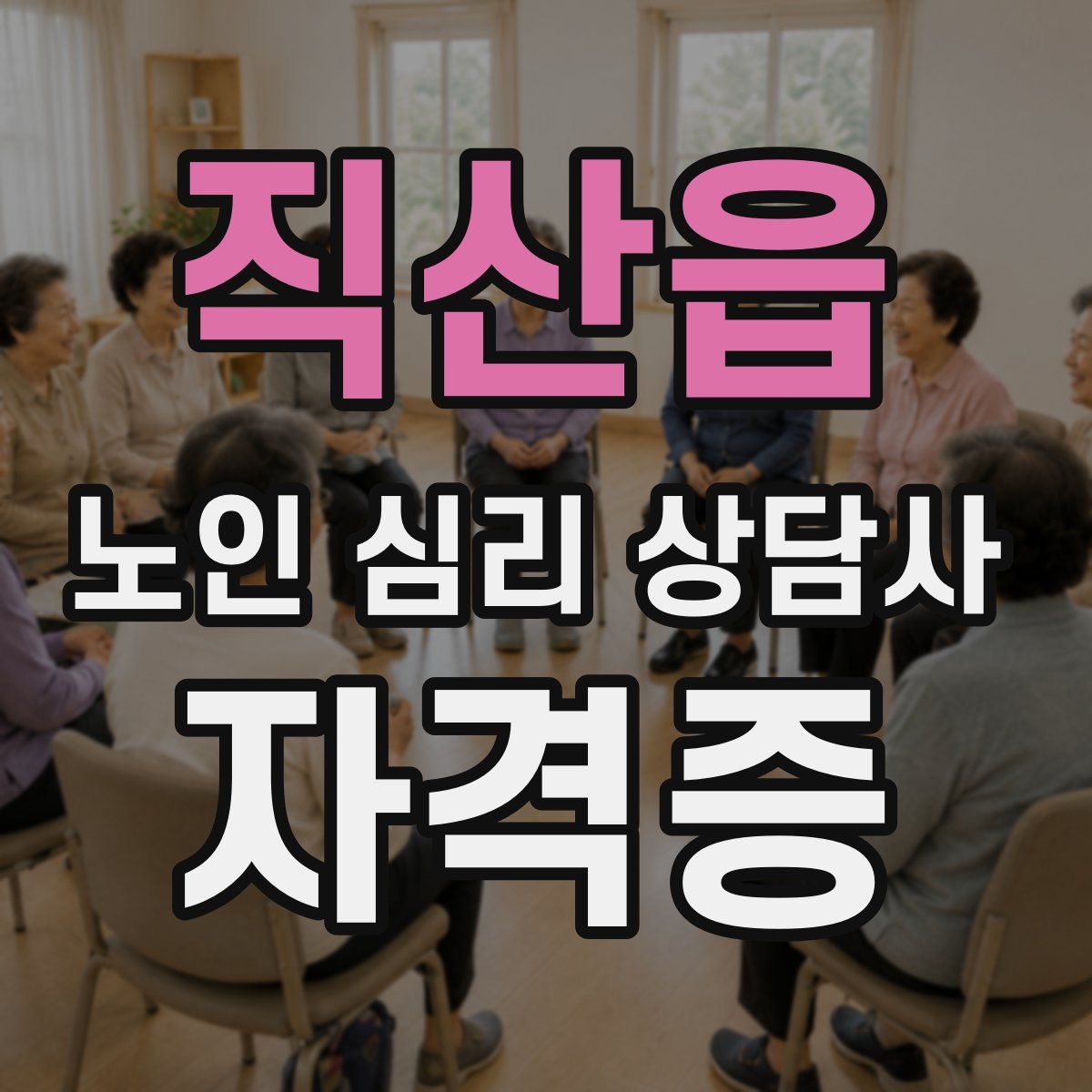 직산읍 노인 심리 상담사 자격증