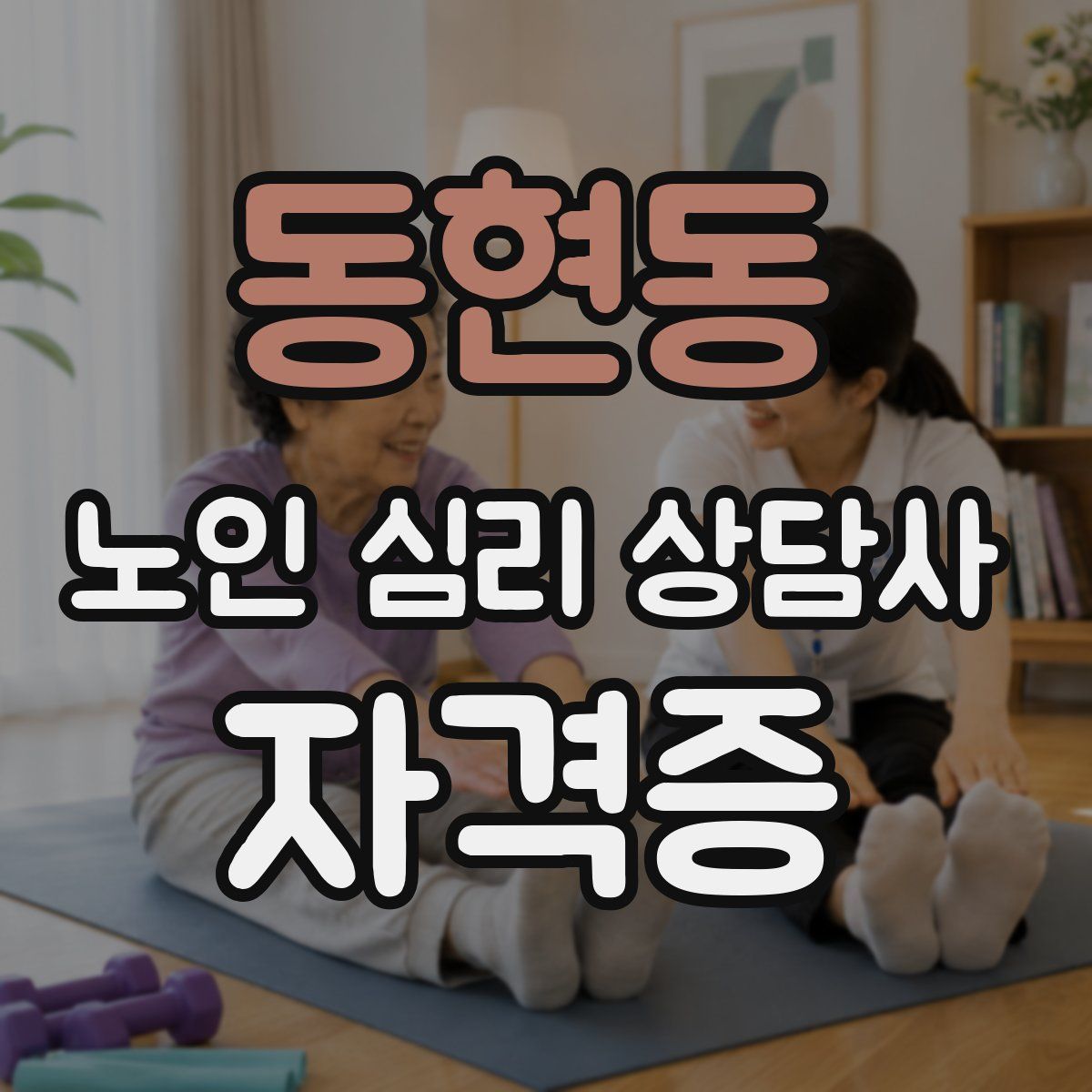 동현동 노인 심리 상담사 자격증