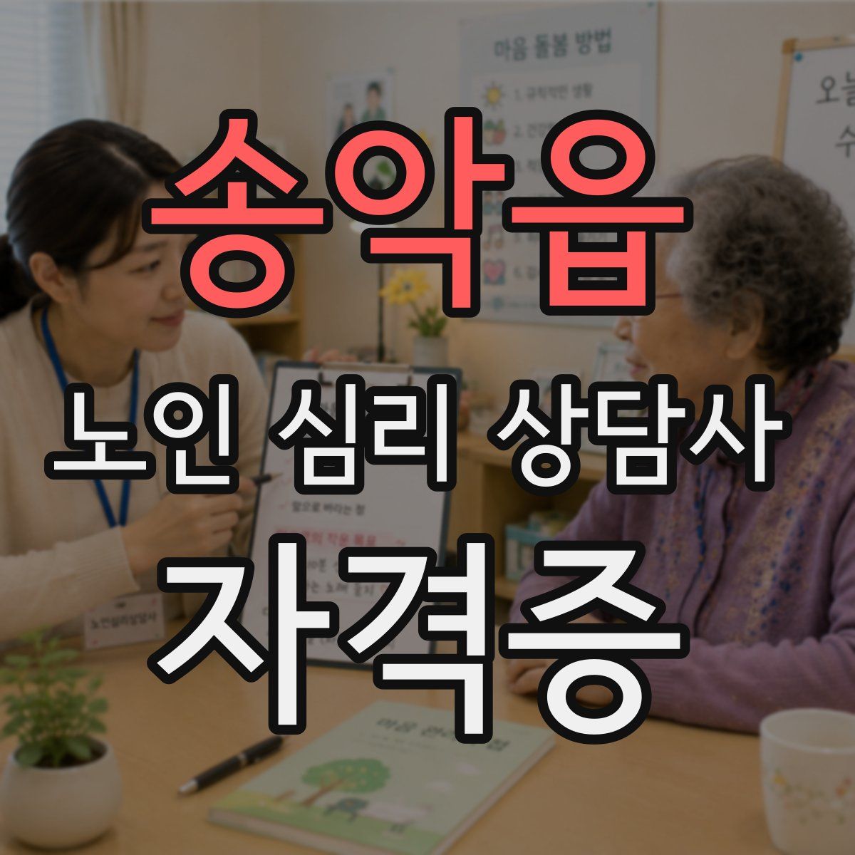 송악읍 노인 심리 상담사 자격증