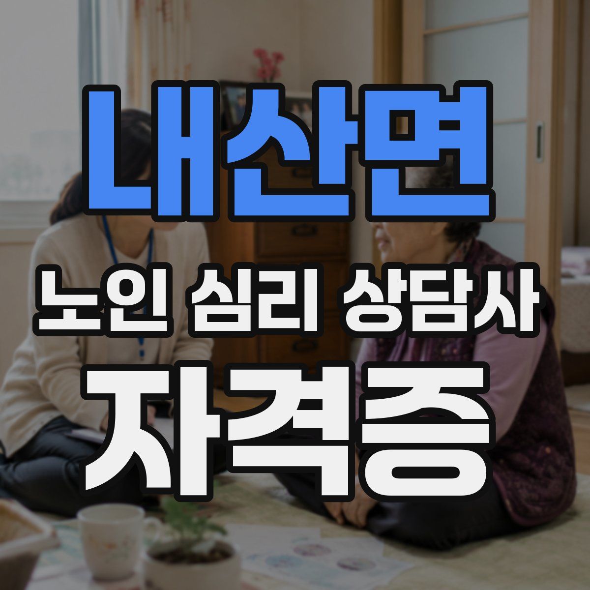 내산면 노인 심리 상담사 자격증