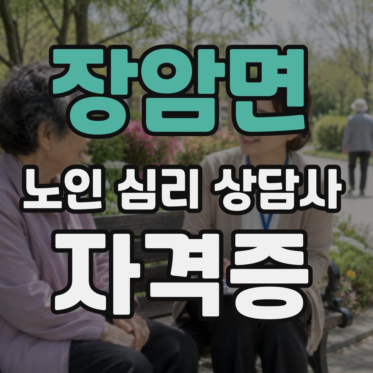 장암면 노인 심리 상담사 자격증
