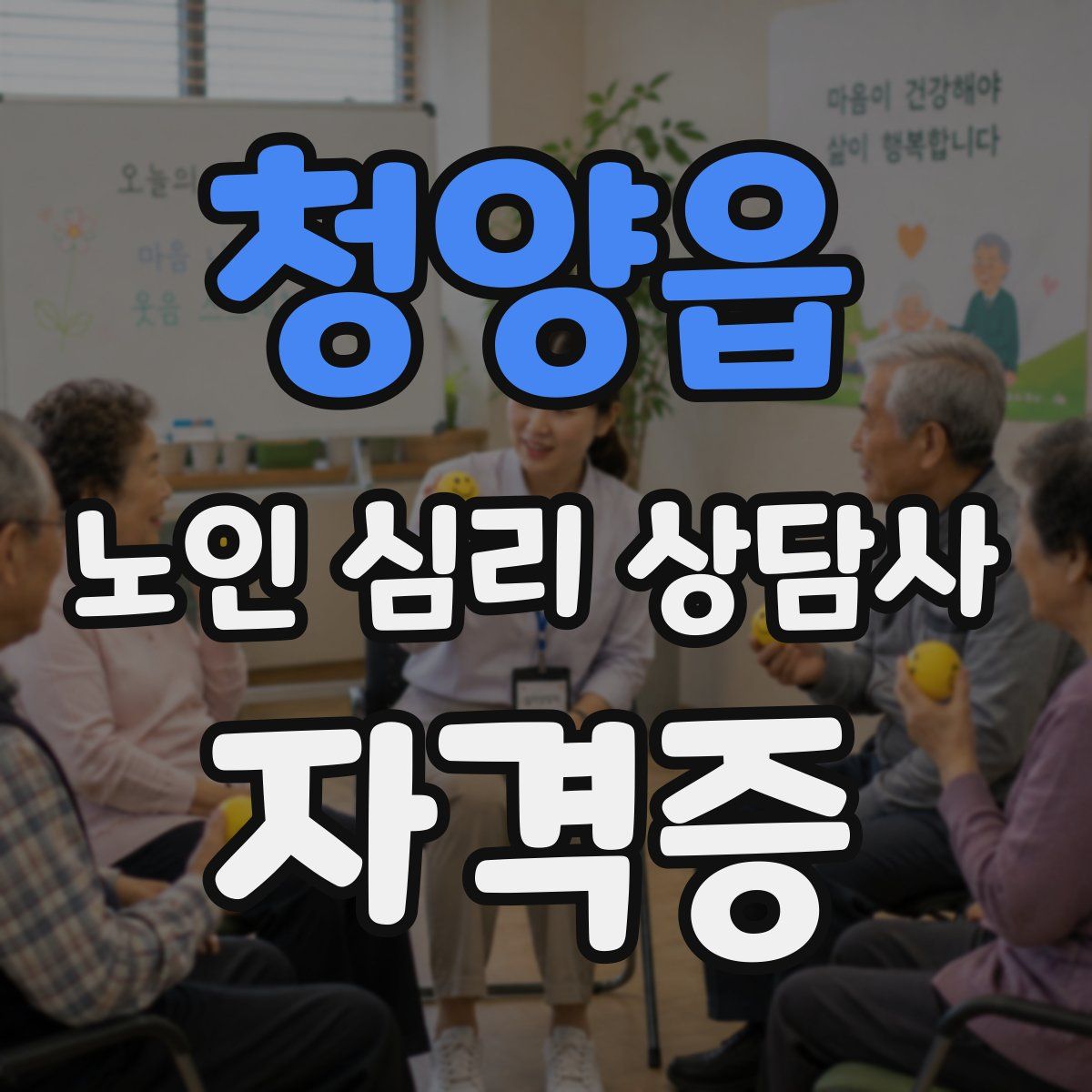 청양읍 노인 심리 상담사 자격증