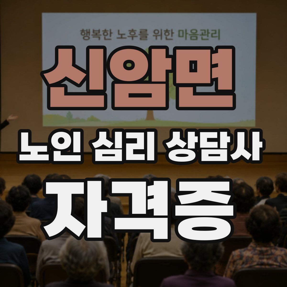 신암면 노인 심리 상담사 자격증