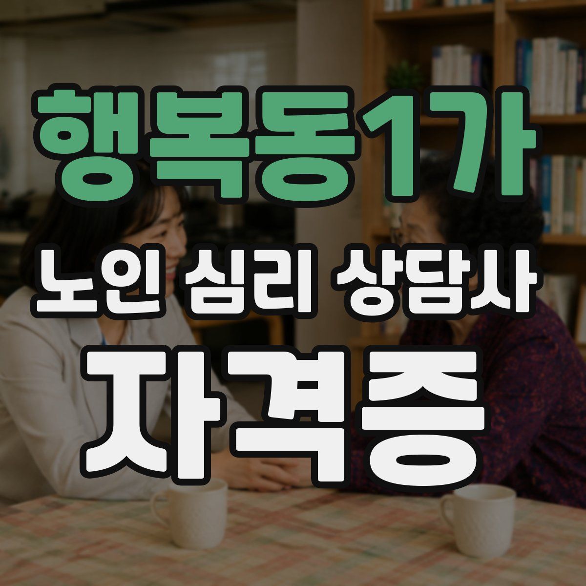 행복동1가 노인 심리 상담사 자격증