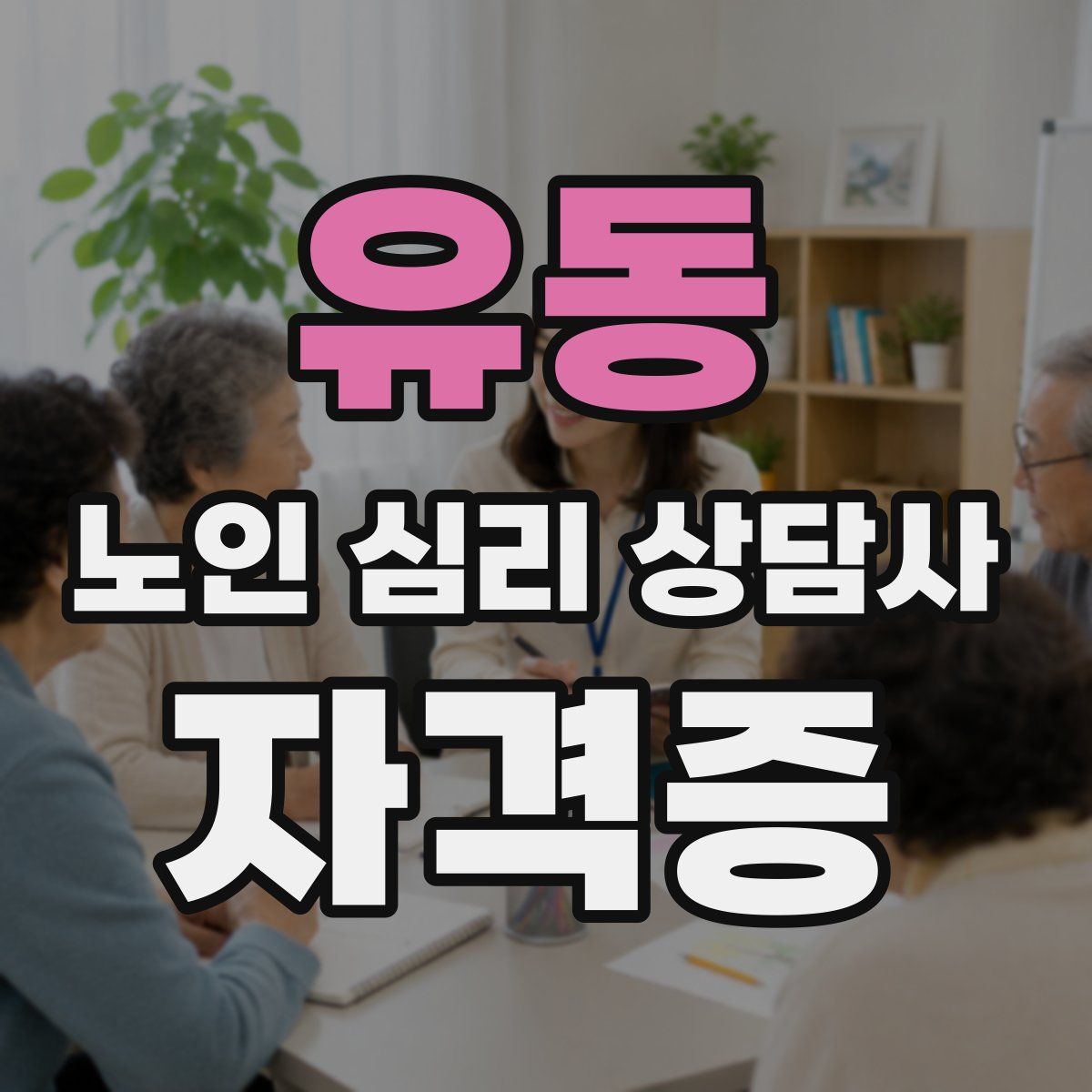 유동 노인 심리 상담사 자격증