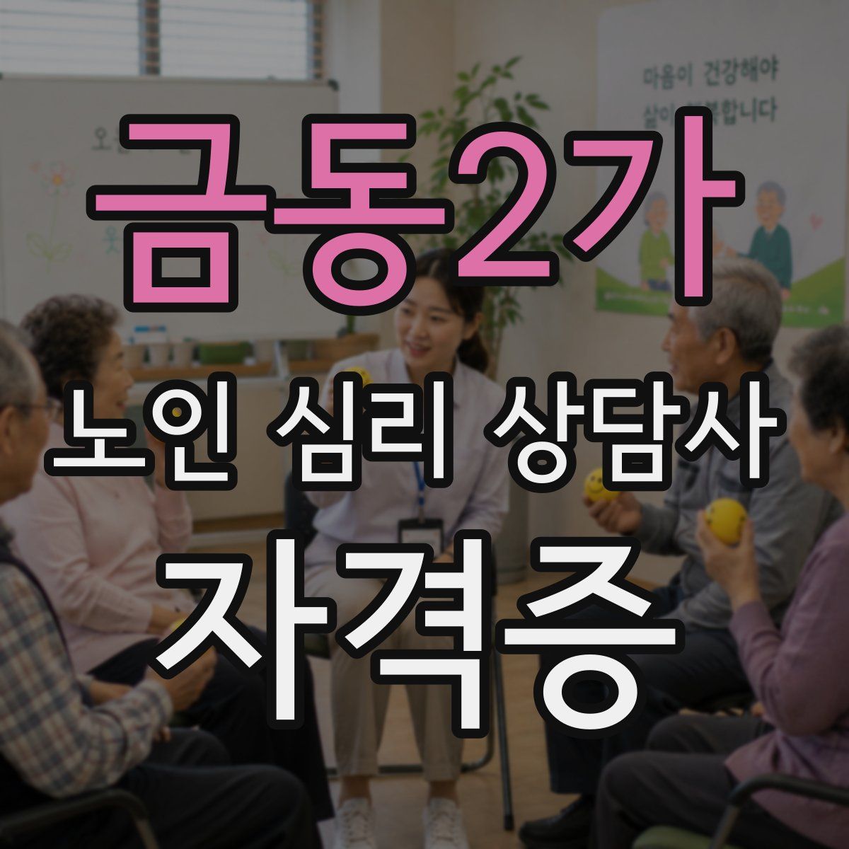 금동2가 노인 심리 상담사 자격증