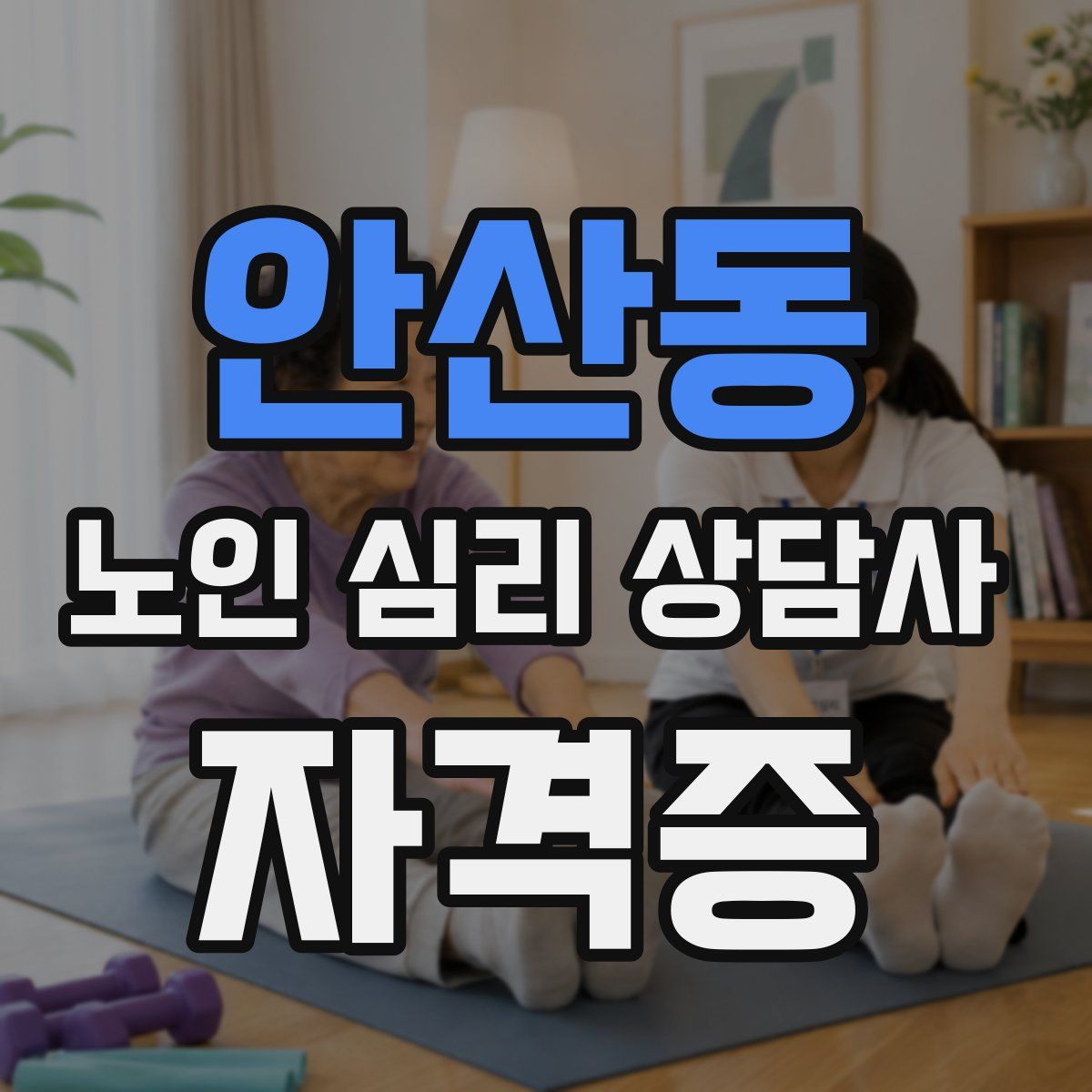 안산동 노인 심리 상담사 자격증