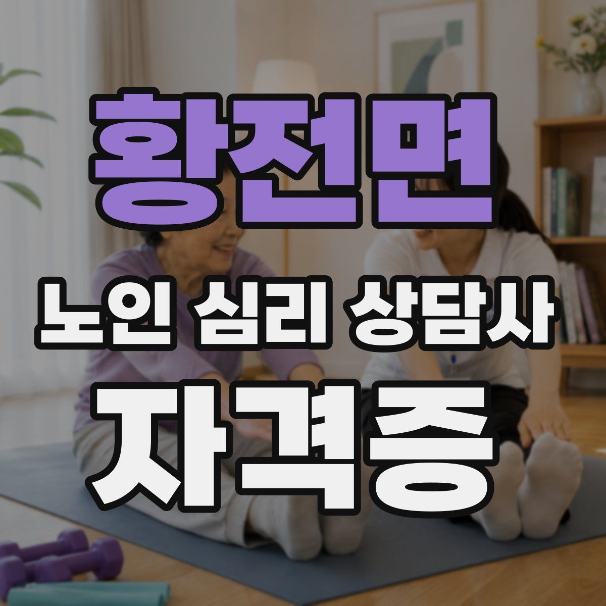 황전면 노인 심리 상담사 자격증