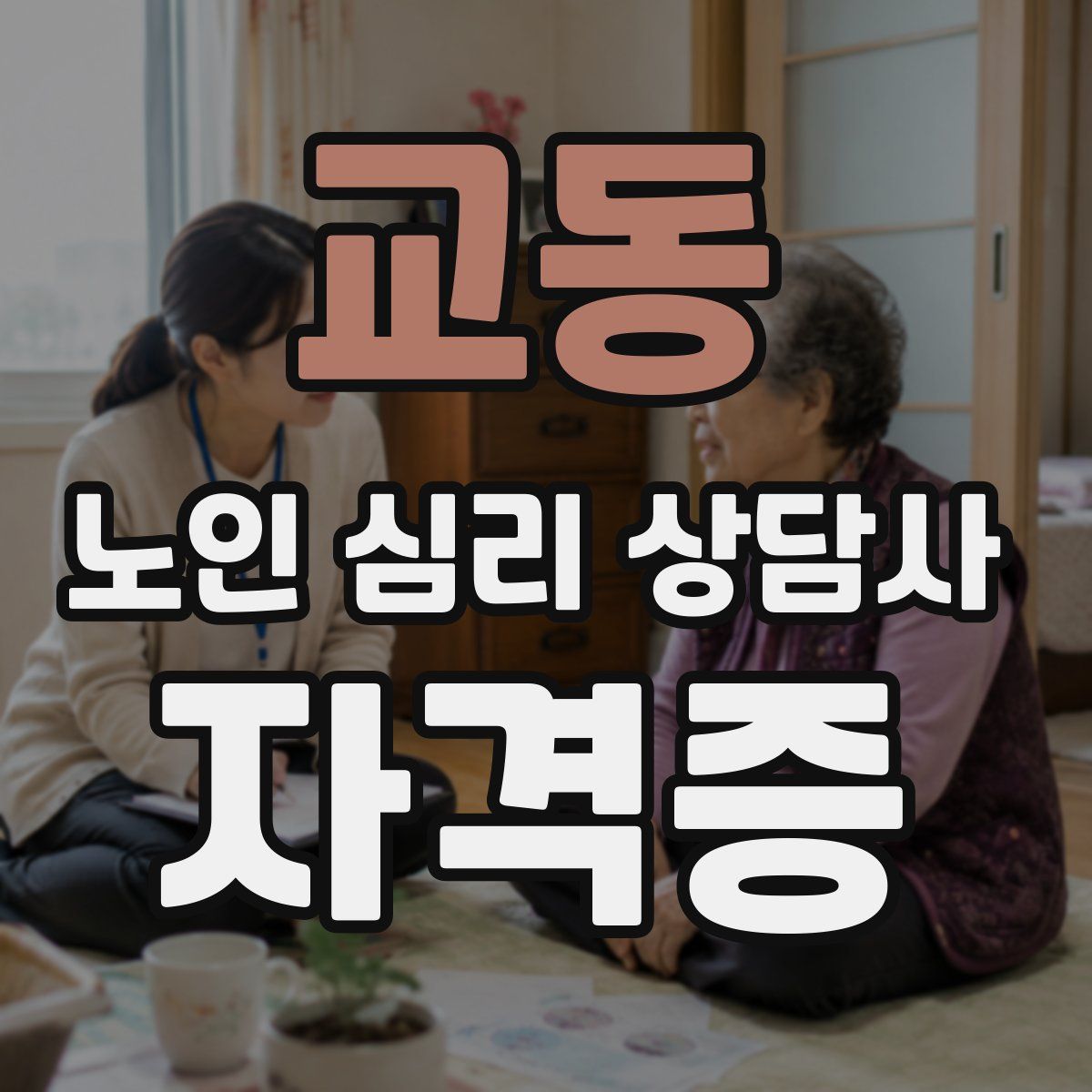 교동 노인 심리 상담사 자격증