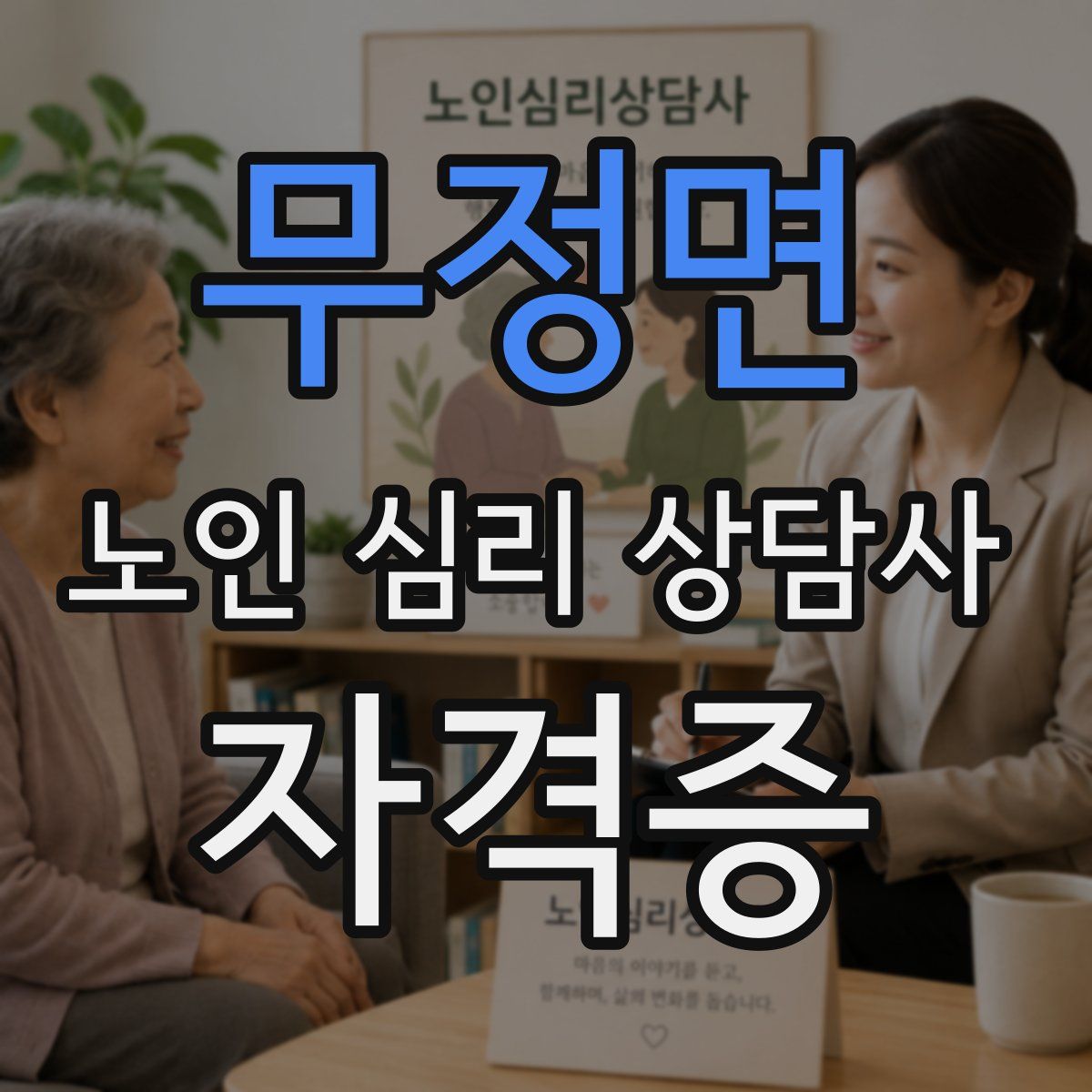 무정면 노인 심리 상담사 자격증