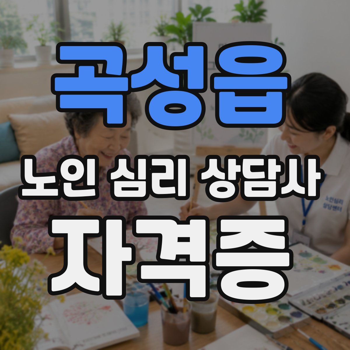 곡성읍 노인 심리 상담사 자격증