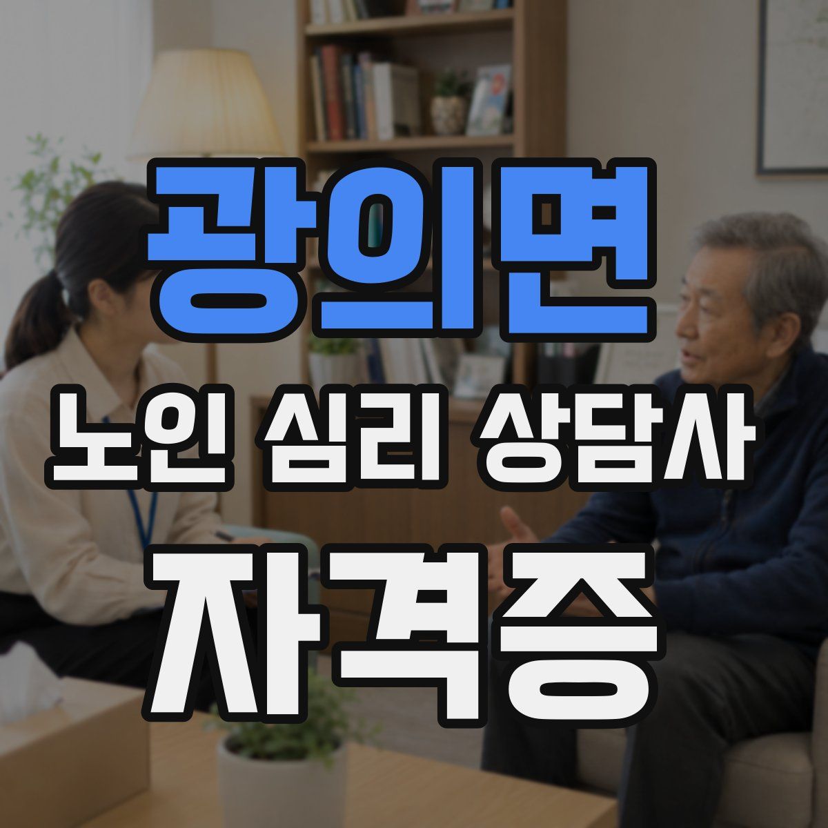 광의면 노인 심리 상담사 자격증