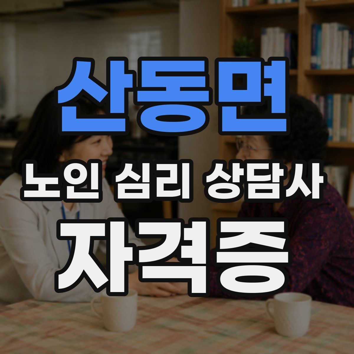 산동면 노인 심리 상담사 자격증