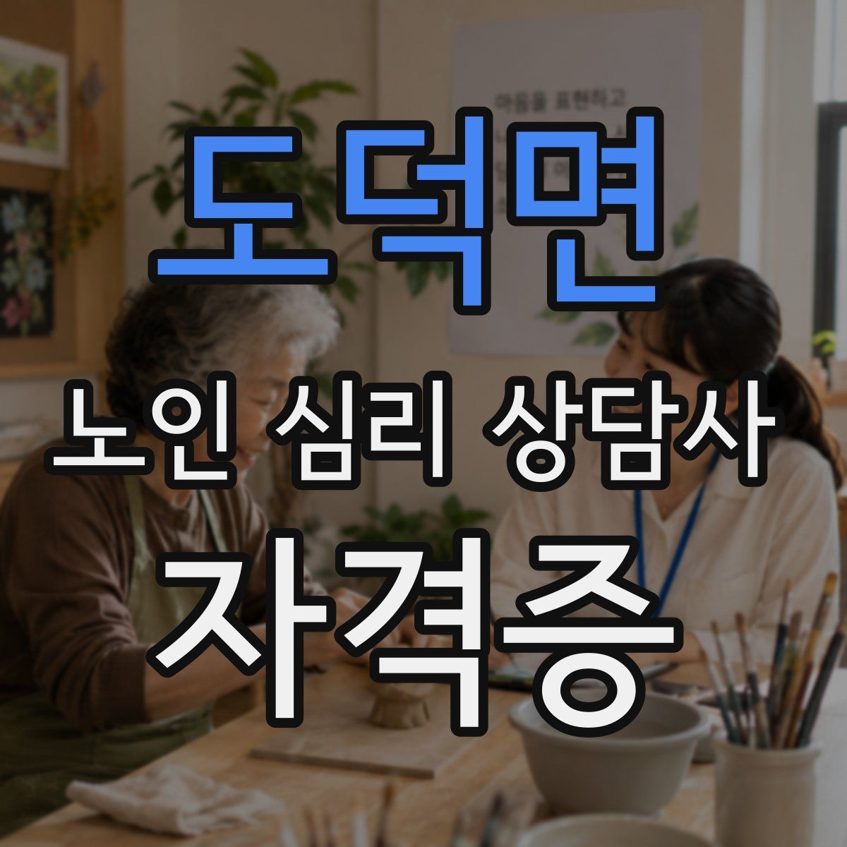 도덕면 노인 심리 상담사 자격증