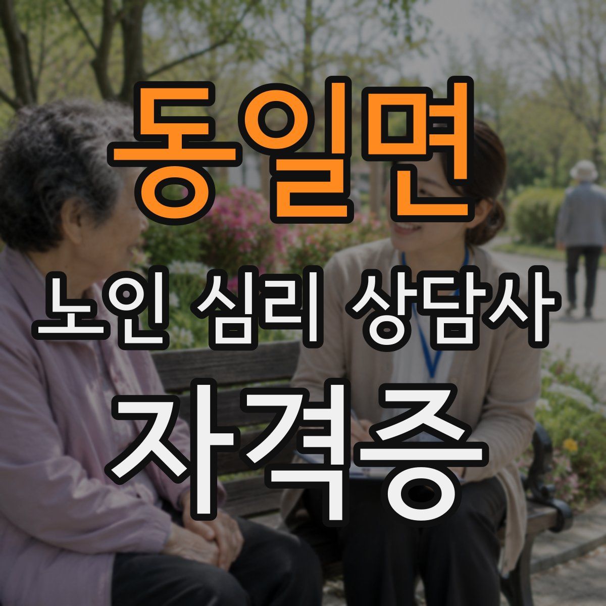 동일면 노인 심리 상담사 자격증