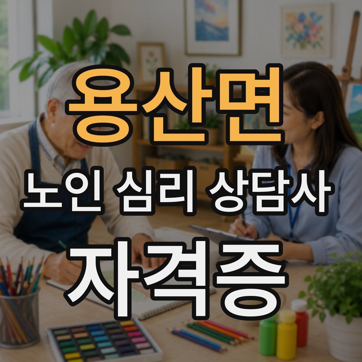 용산면 노인 심리 상담사 자격증