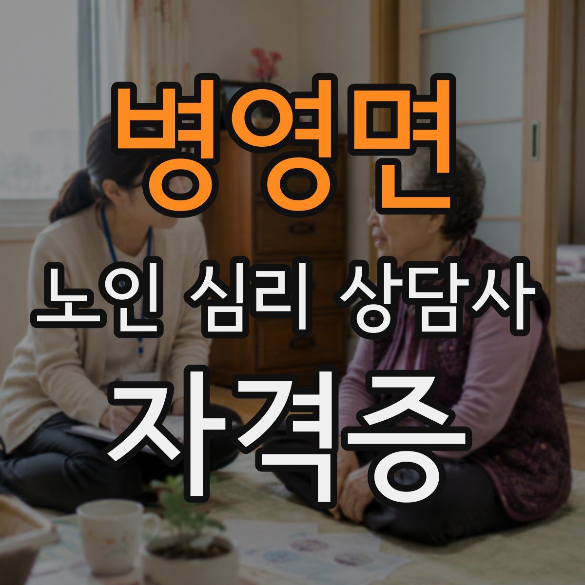 병영면 노인 심리 상담사 자격증