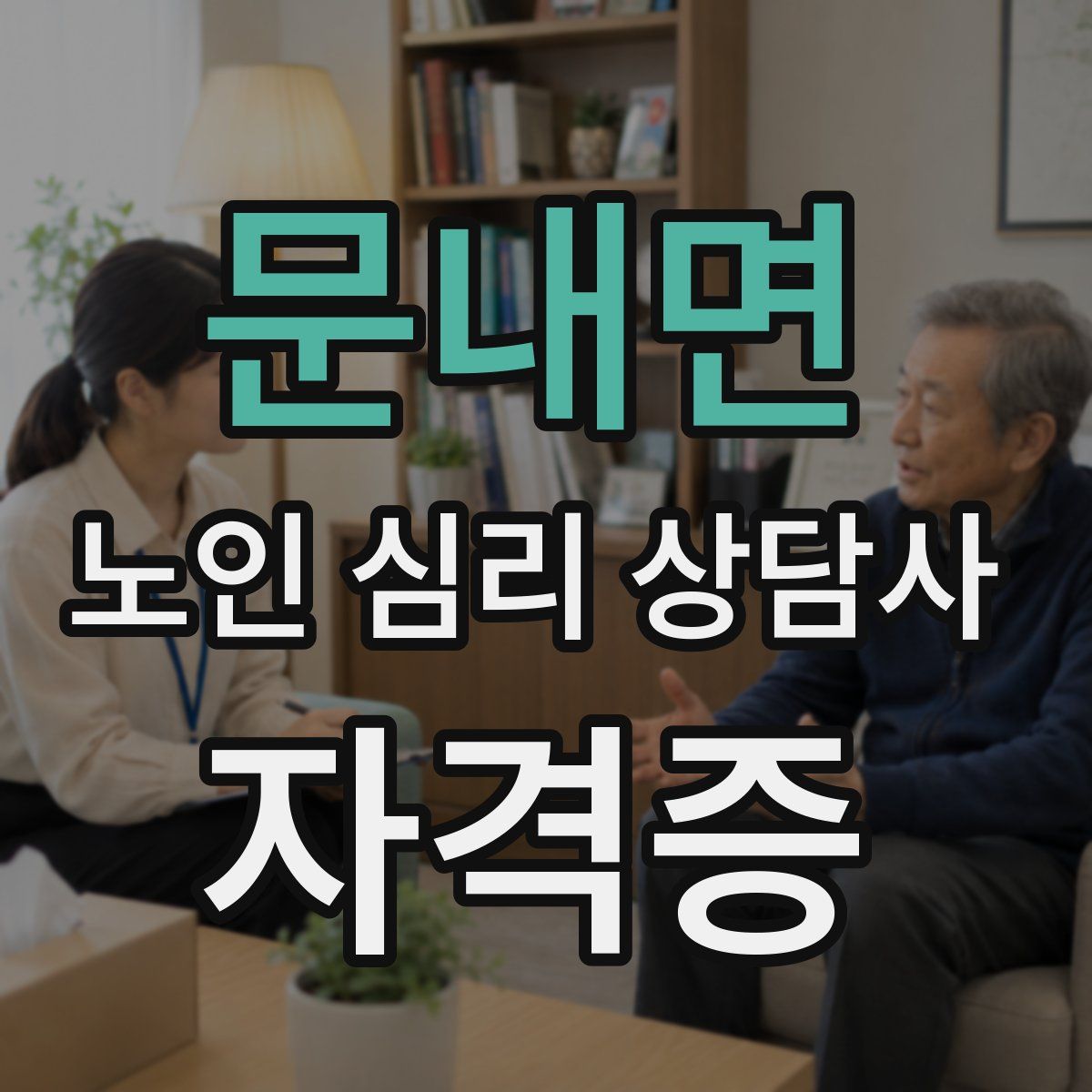 문내면 노인 심리 상담사 자격증